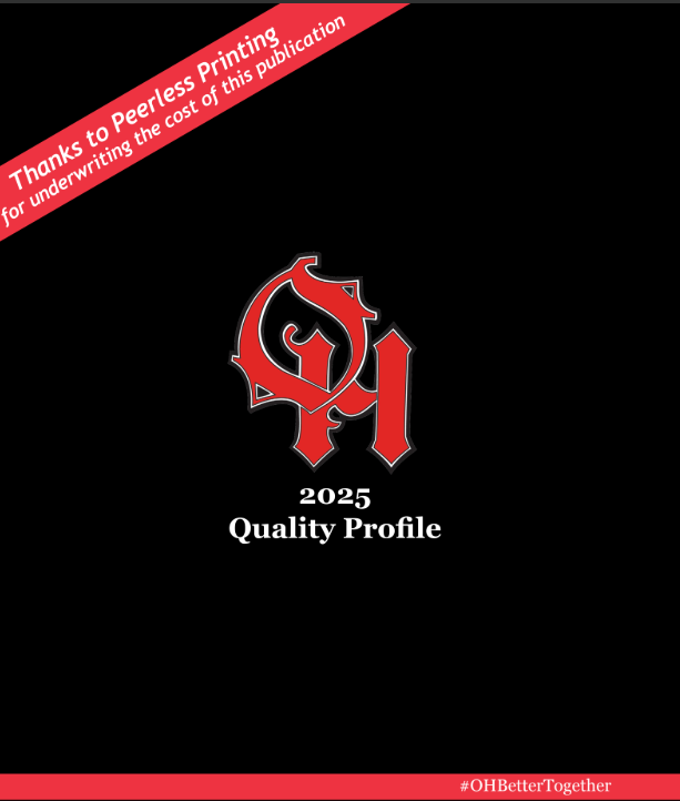 Image of the cover of the 2024-25 quality profile report